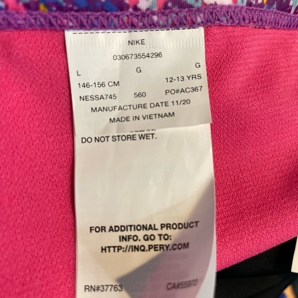 Nike Bikini Bottom Swim Swimming, purple‎ Girls Sz L, NWT - Picture 5 of 6